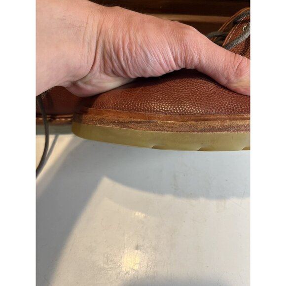 MSRP $615 Heschung Irving Chukka Boots Brown UK 7 1/2 Leather Boots Rubber Soles main image 5